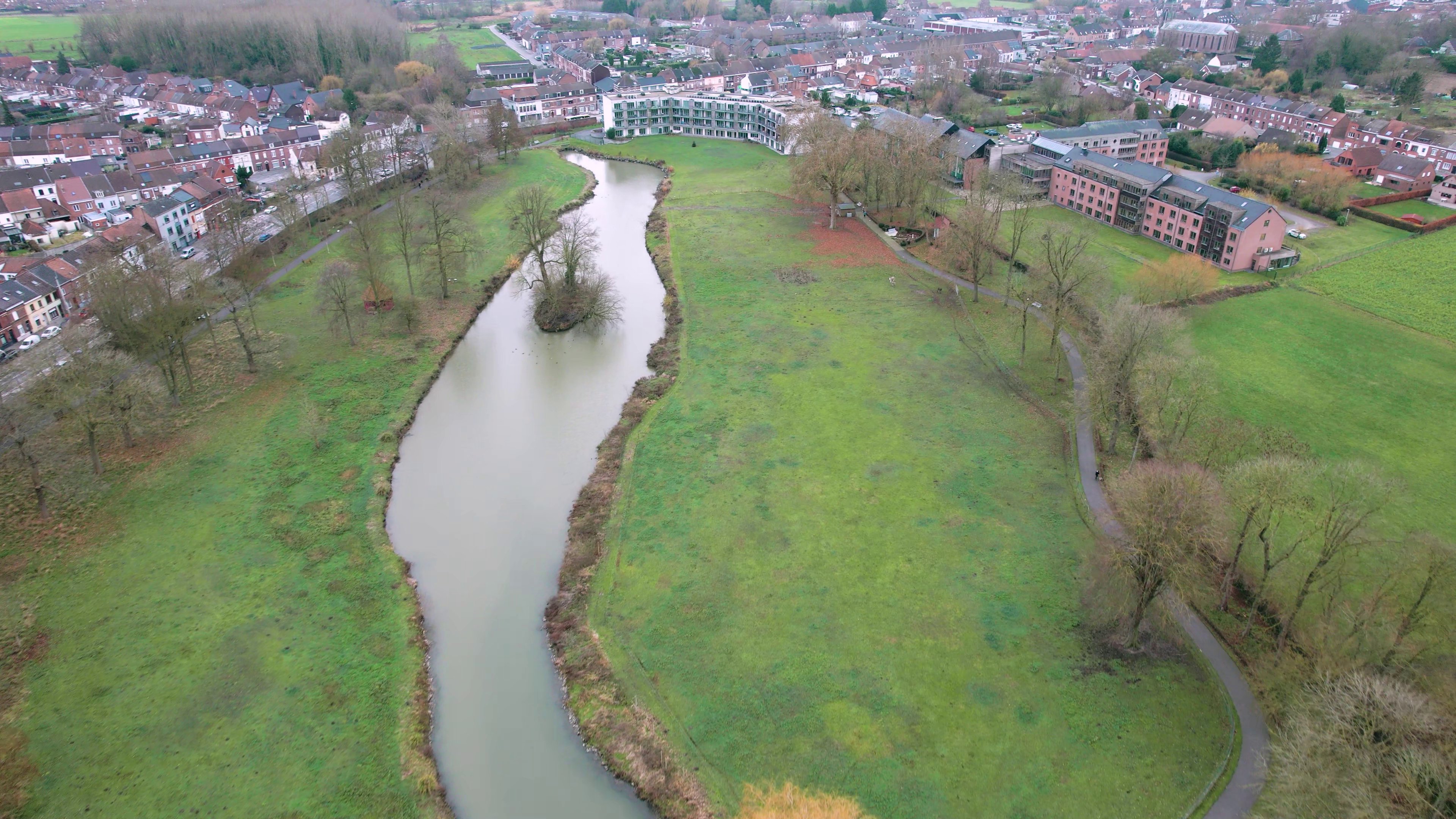 Vue aérienne du parc de La Vertefeuille