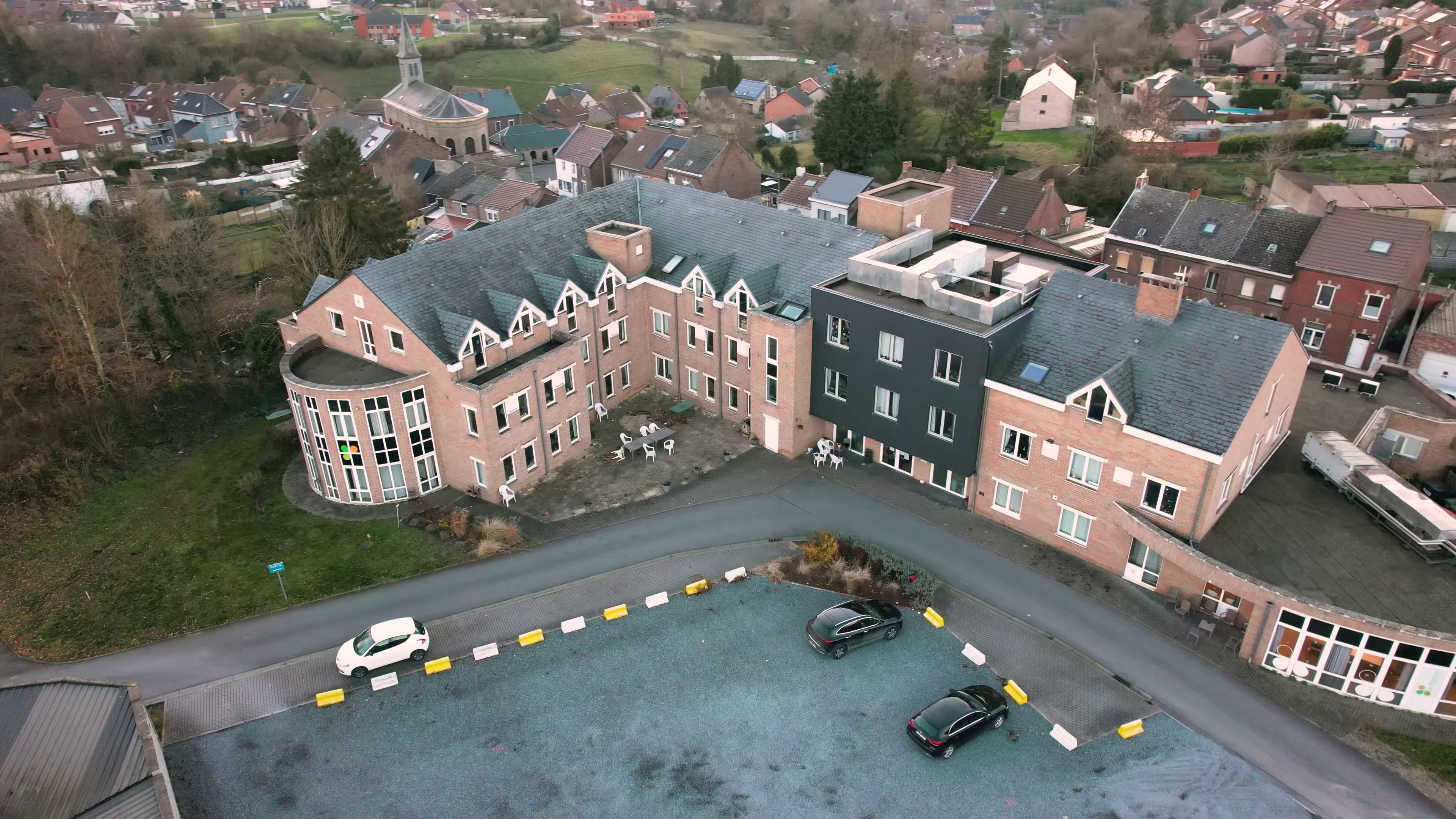 La Moisson, maison de repos à Colfontaine, vue aérienne