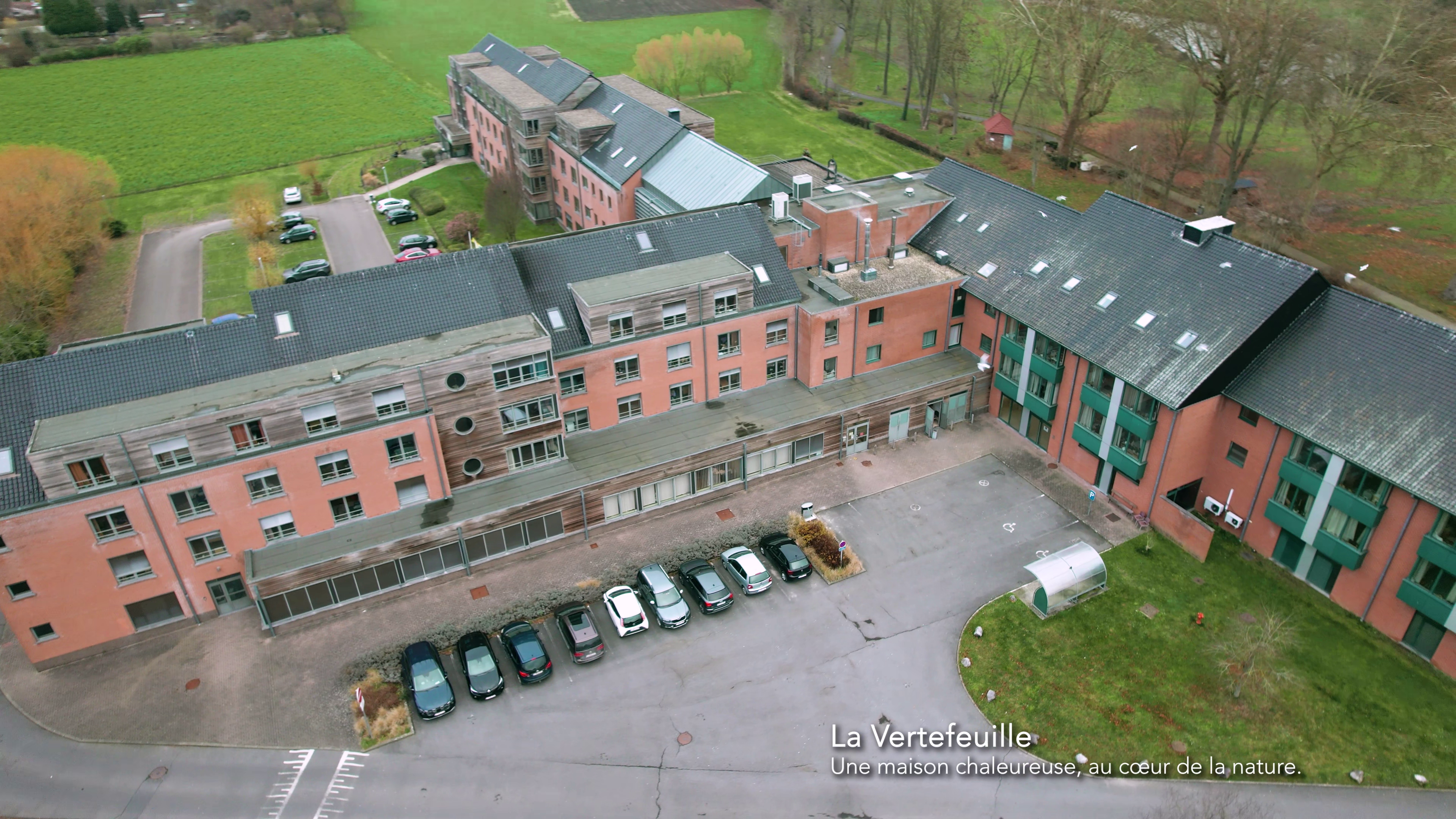 La Vertefeuille, maison de repos à Tournai, vue aérienne
